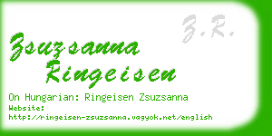 zsuzsanna ringeisen business card
